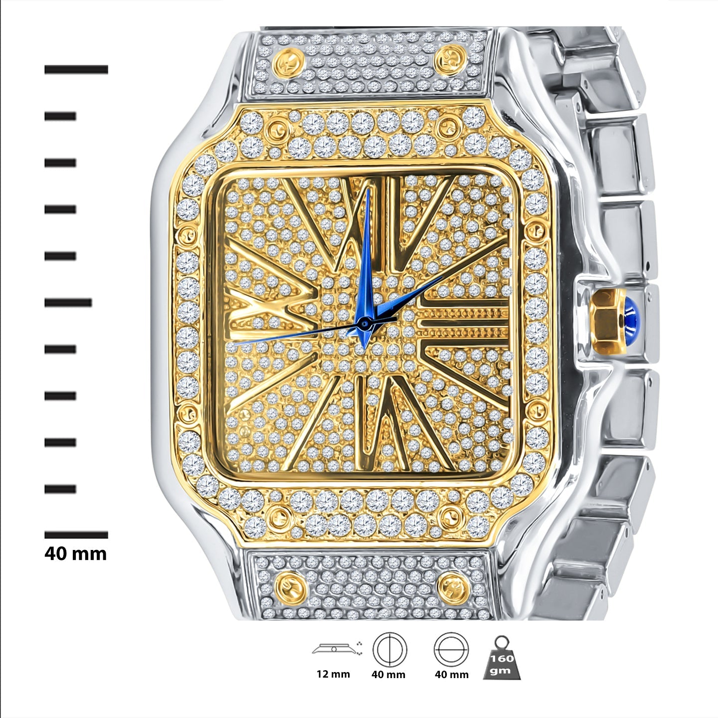 PRODIGIOUS STAINLESS STEEL CRYSTAL WATCH SET | 5307442
