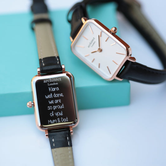 Ladies Architēct Lille - Brilliant White - Handwriting Engraving