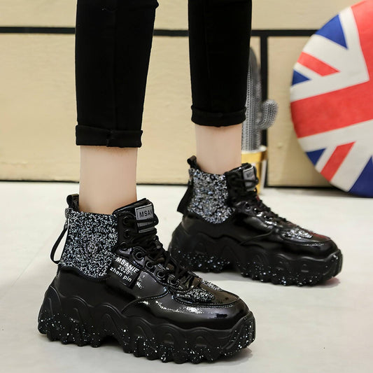 Big wavy snowflake daddy shoes women