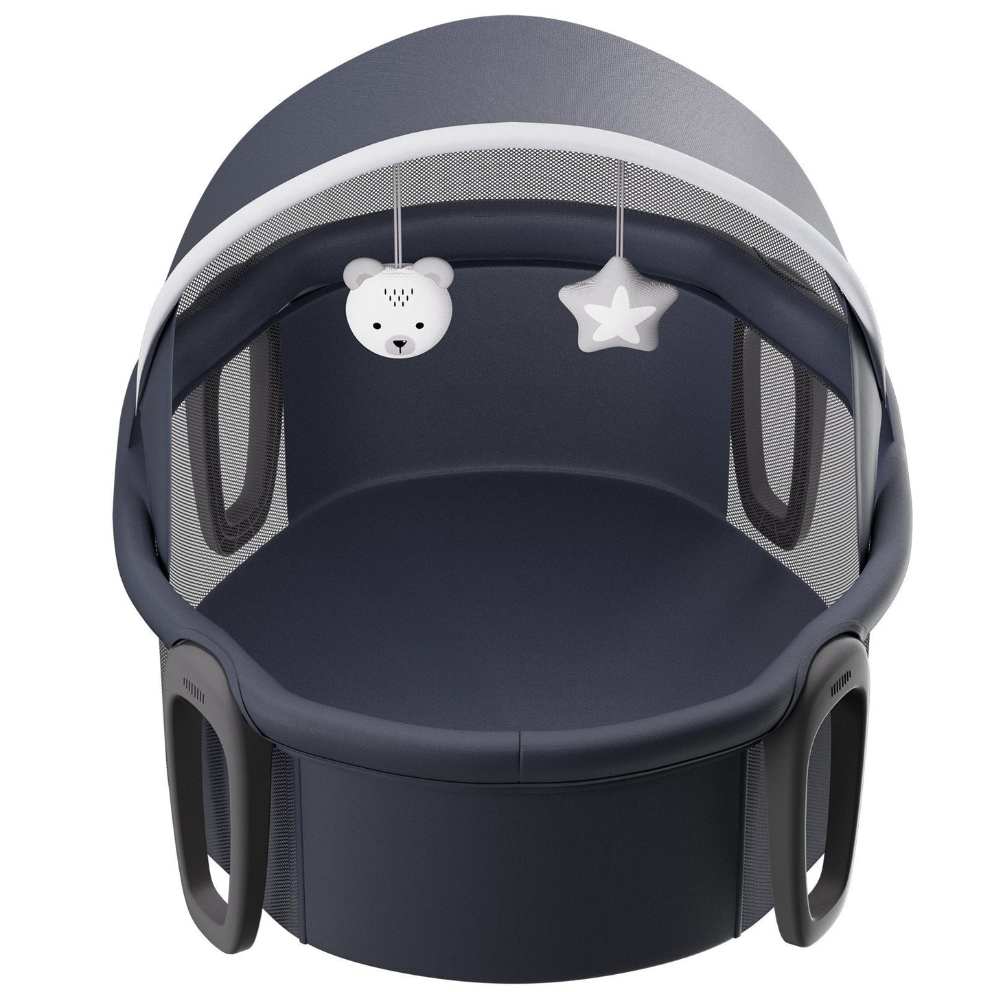 Portable Baby Bassinet On-The-Go Folding Baby Dome With Canopy And
