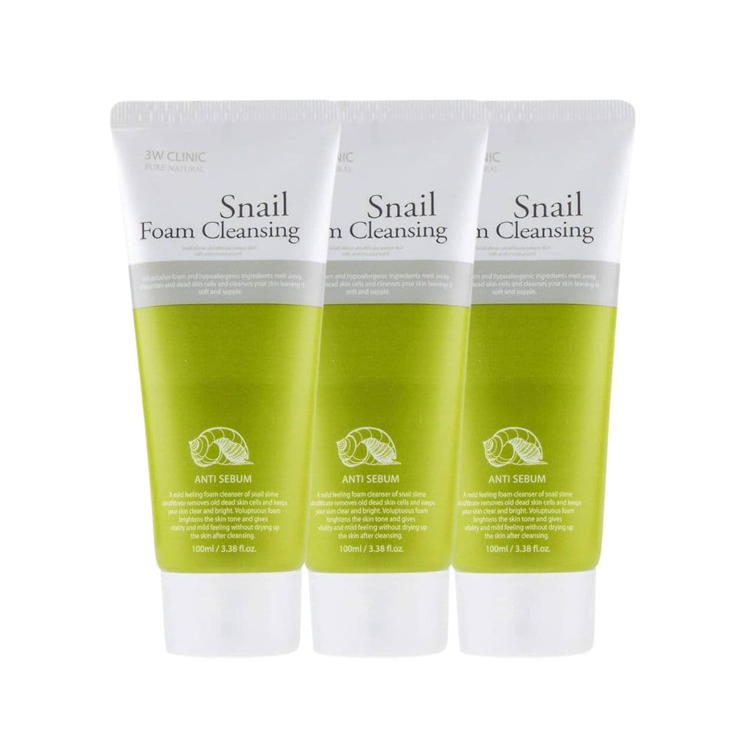 (Buy 2 Get 1 Free) 3W Clinic Snail Foam Cleansing