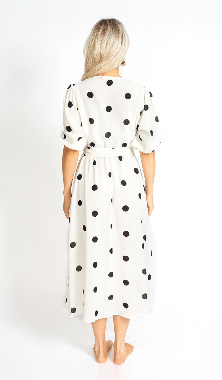 Athens Modest Cut Polka Dot Maxi Dress | vestidos de macy's