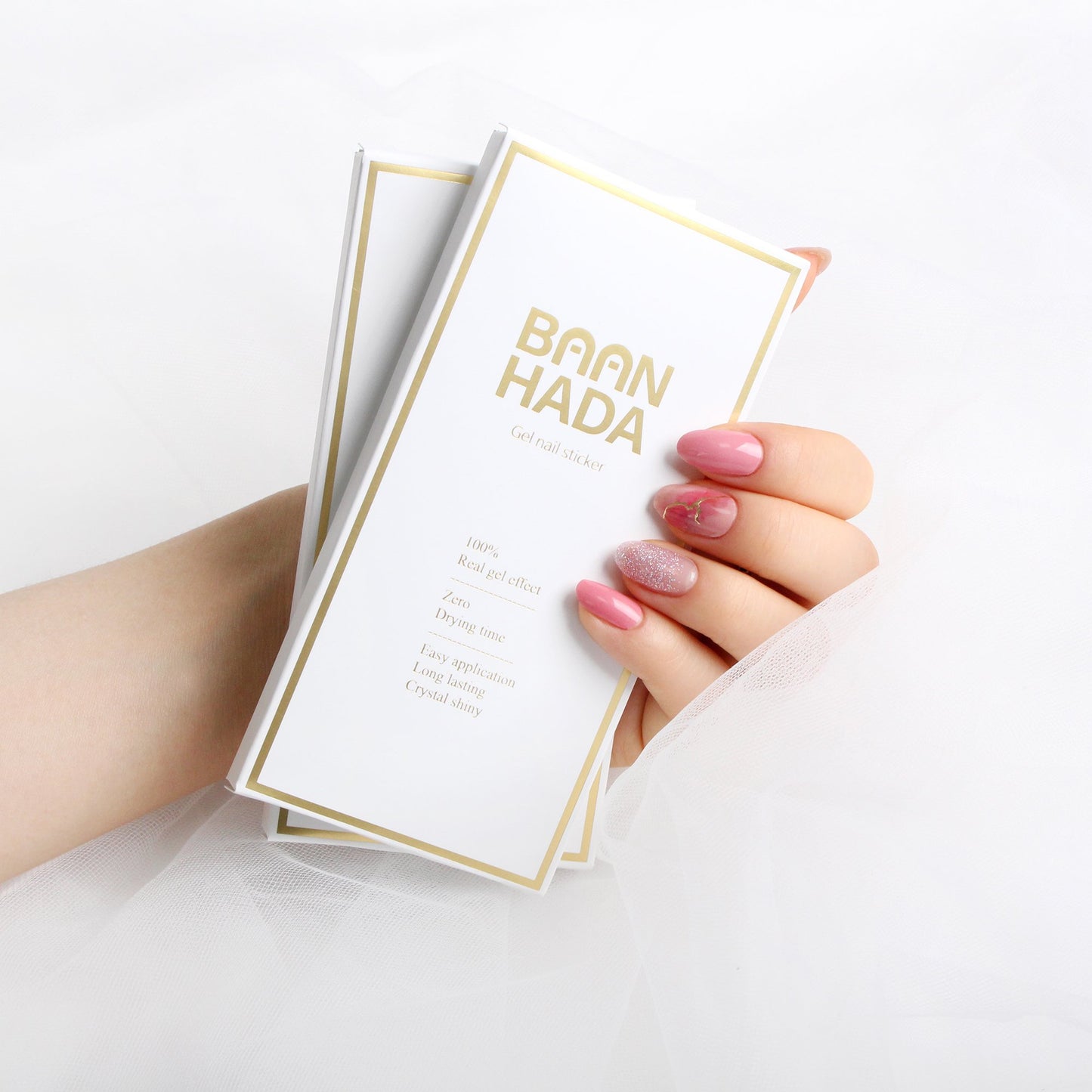 Korean Gel Nail Strips Nail decals All-In-One Kits