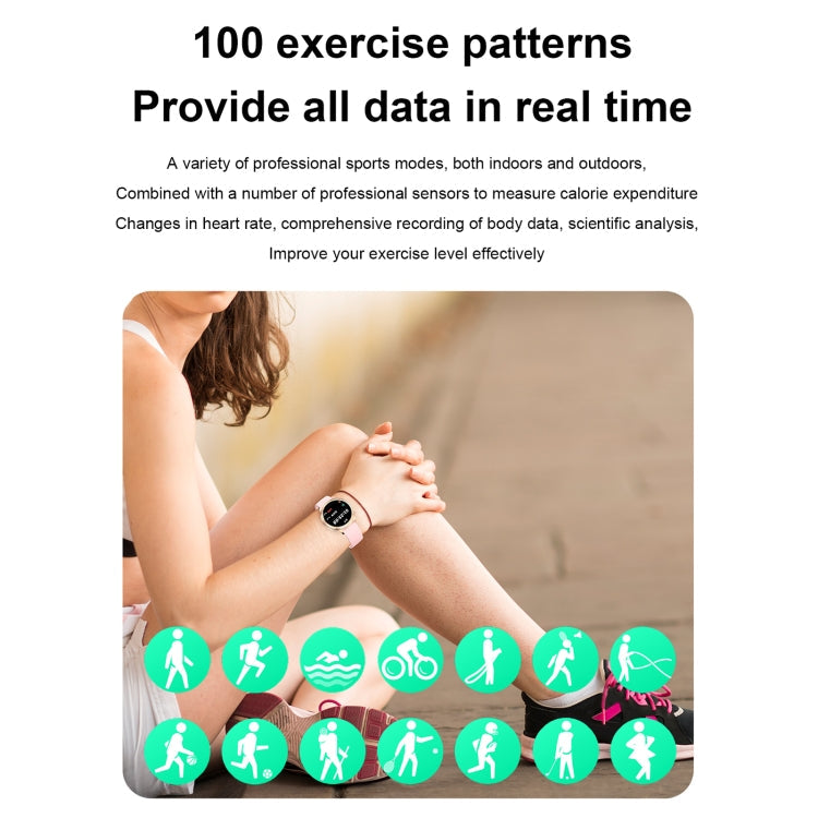 AK53 IP67 BT5.2 1.32inch Smart Watch Support Voice Call / Health