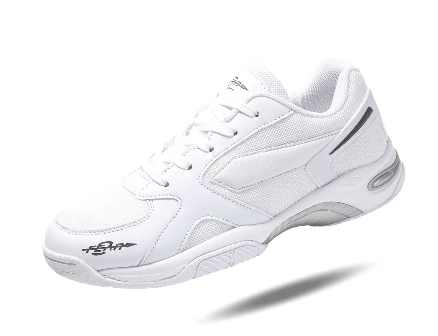 Men's High Arch Firm Support All-In-One White Walking Shoes, Comfort