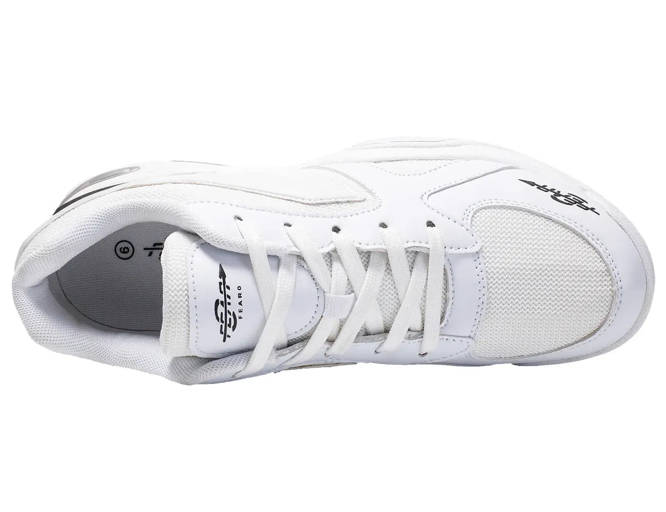 Men's High Arch Firm Support All-In-One White Walking Shoes, Comfort