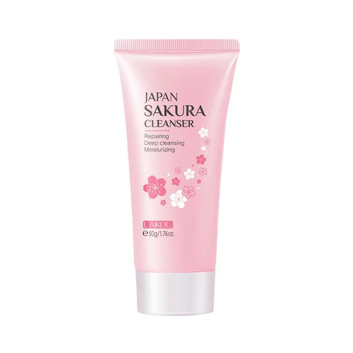 Sakura Cleanser Rich Foam Deep Clean Remove Grease Improve Oily Face