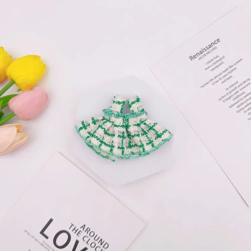 Trendy DIY Doll Clothes Nice Colorful Plaid Skirt Doll Accessories for