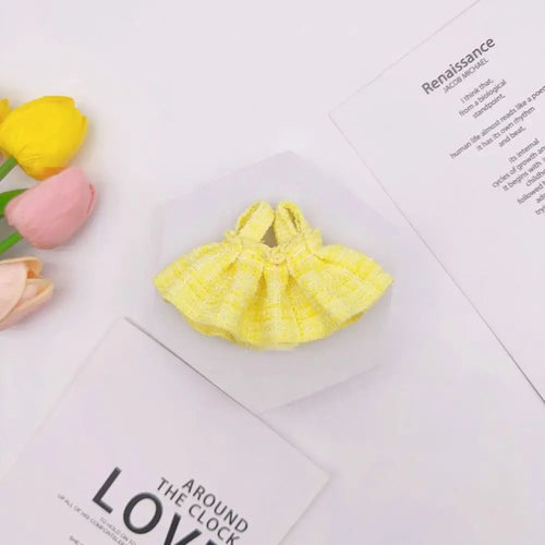 Trendy DIY Doll Clothes Nice Colorful Plaid Skirt Doll Accessories for