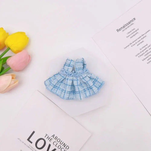 Trendy DIY Doll Clothes Nice Colorful Plaid Skirt Doll Accessories for