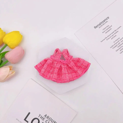 Trendy DIY Doll Clothes Nice Colorful Plaid Skirt Doll Accessories for