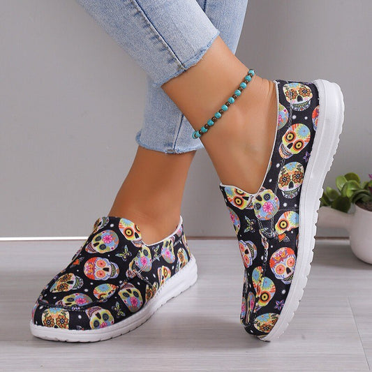 Women Shoes Basic Flat Shoes Trend Casual Flat Shoes Round Toe Wedge