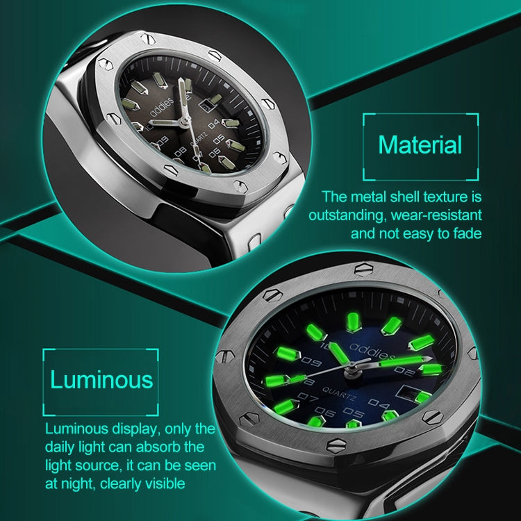 addies MY-052 Business Multifunctional Luminous Watch Silicone