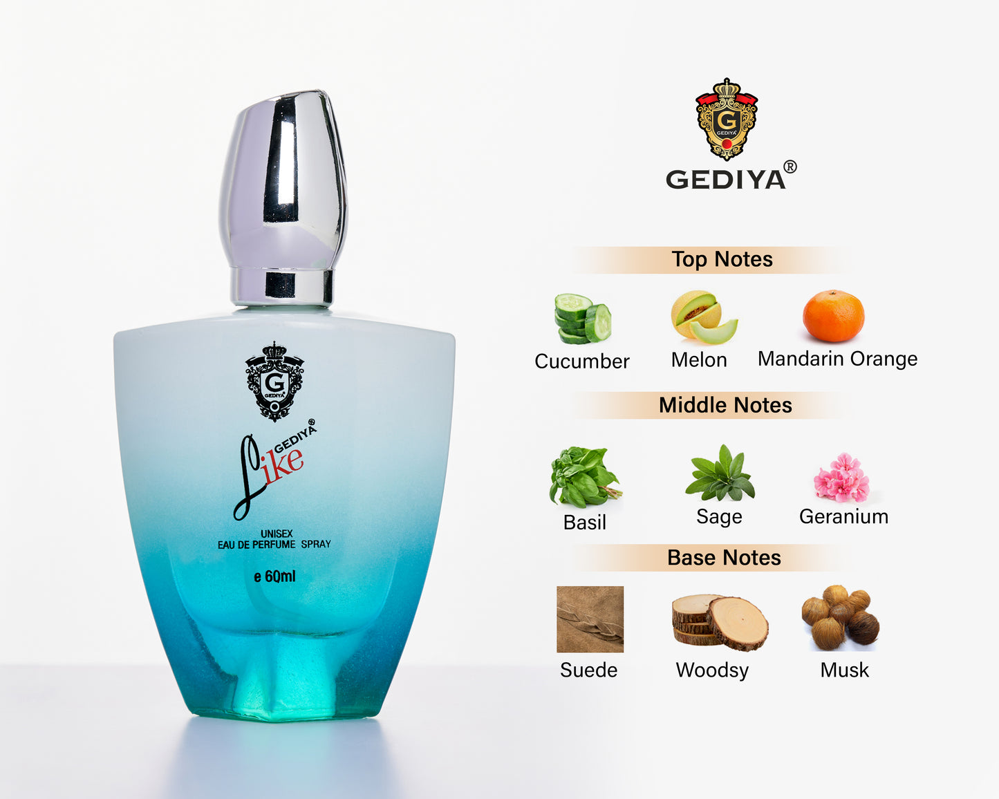 Perfume Like 60 Ml long lasting Unisex Perfumes for men & Women