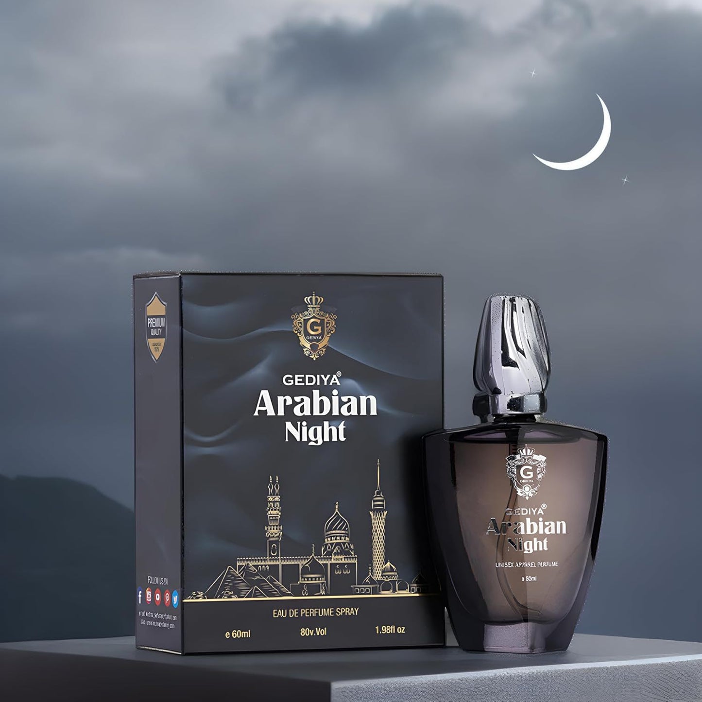 Arabian Night 60ml Long Lasting Unisex Perfumes for Men & Women