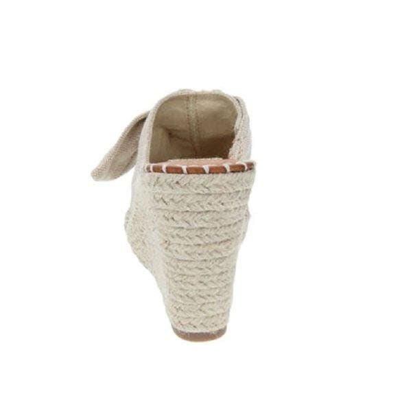 Womens Sandals - High Heel Slip-on Wedge Shoes