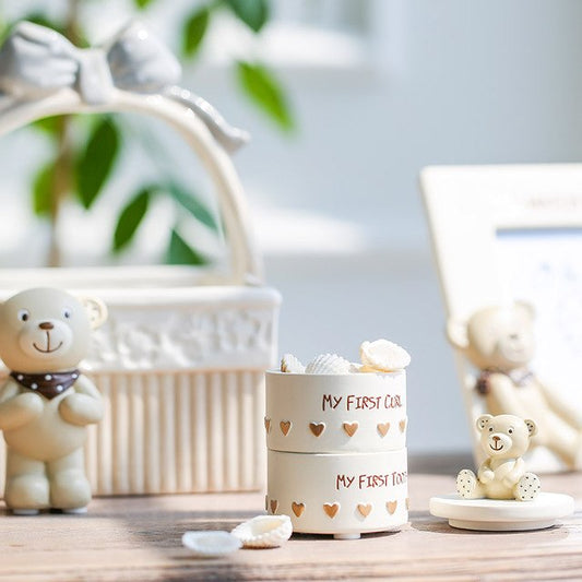 Home Baby Tooth Storage Box Bear Figure 2