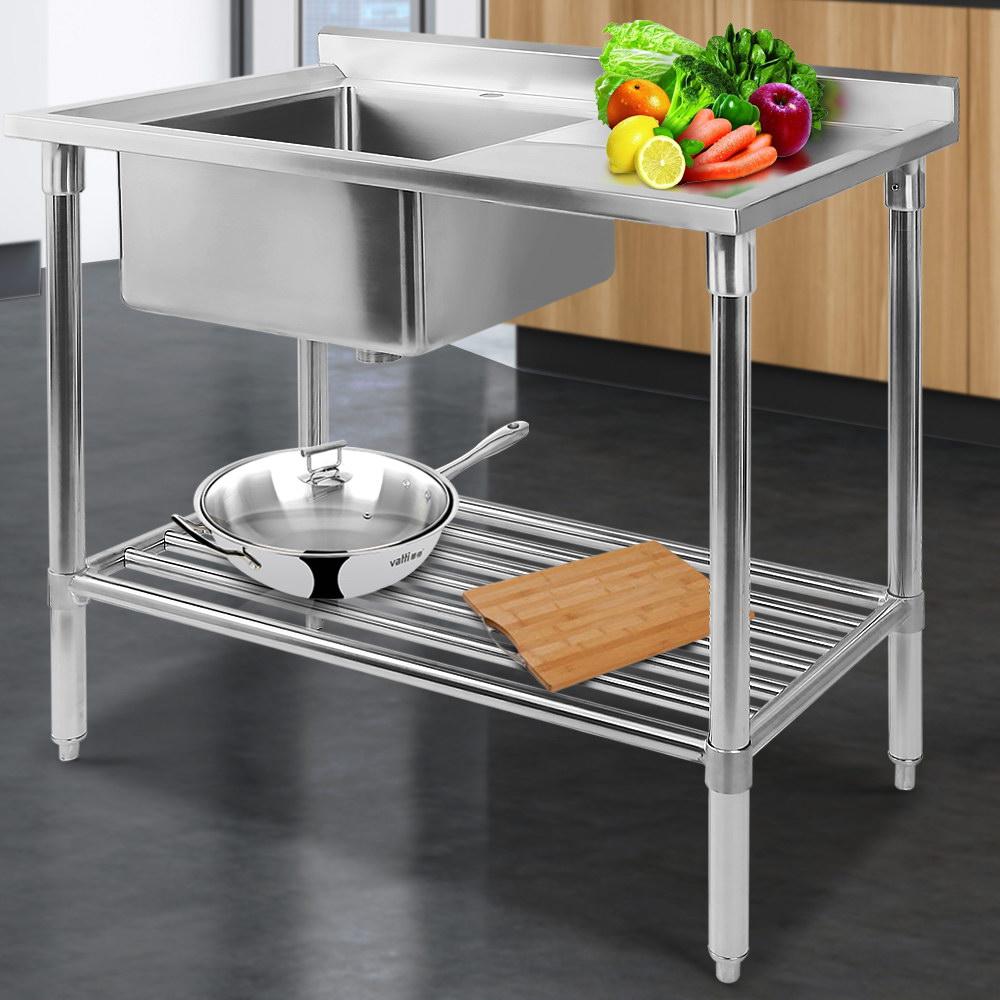 Cefito 100x60cm Stainless Steel Sink Bench Kitchen 304. Only Australia