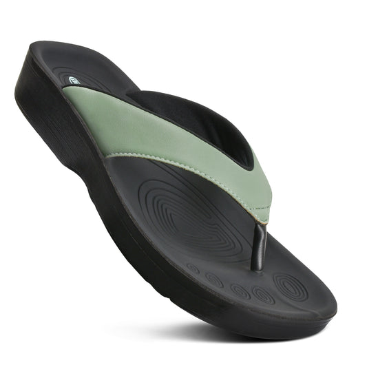 AEROTHOTIC - FLUMEN COMFORTABLE ARCH SUPPORT THONG SANDALS FOR WOMEN