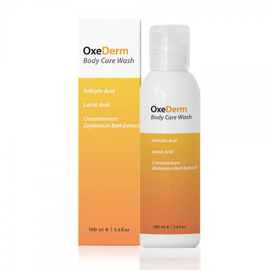 OxeDerm Body Care Wash 100ml / 3.4 fl oz Exfoliating Shower Gel